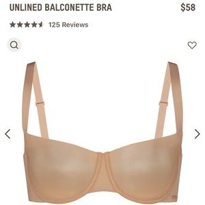 COPY - Skims Unlined Balconette Bra